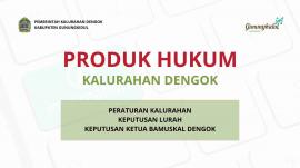 Daftar Produk Hukum Pemerintah Kalurahan Dengok